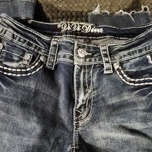 Women's Dark Blue Denim Jeans